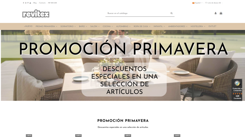 REVITEX - Home de la web
