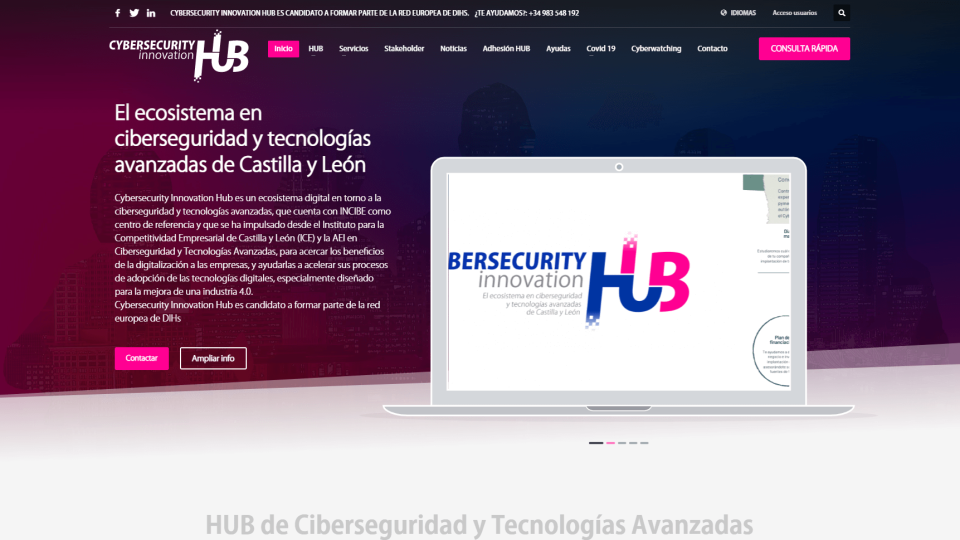 Cybersecurity Innovationi Hub - inicio