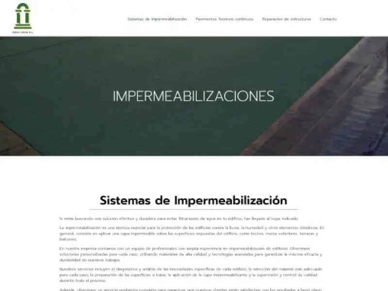 Deza León S.L. impermeabilizaciones