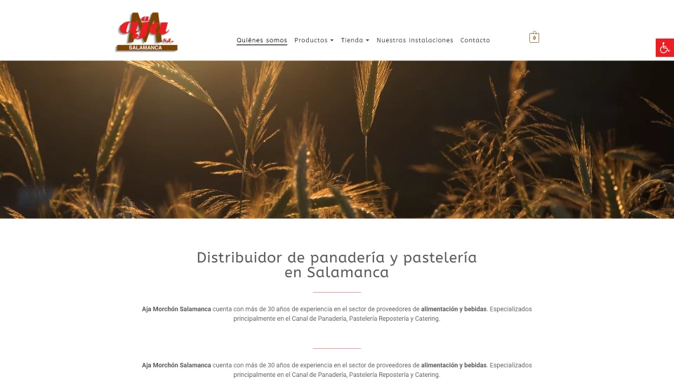Aja Morchón - página de distribuidor de panadería y pastelería