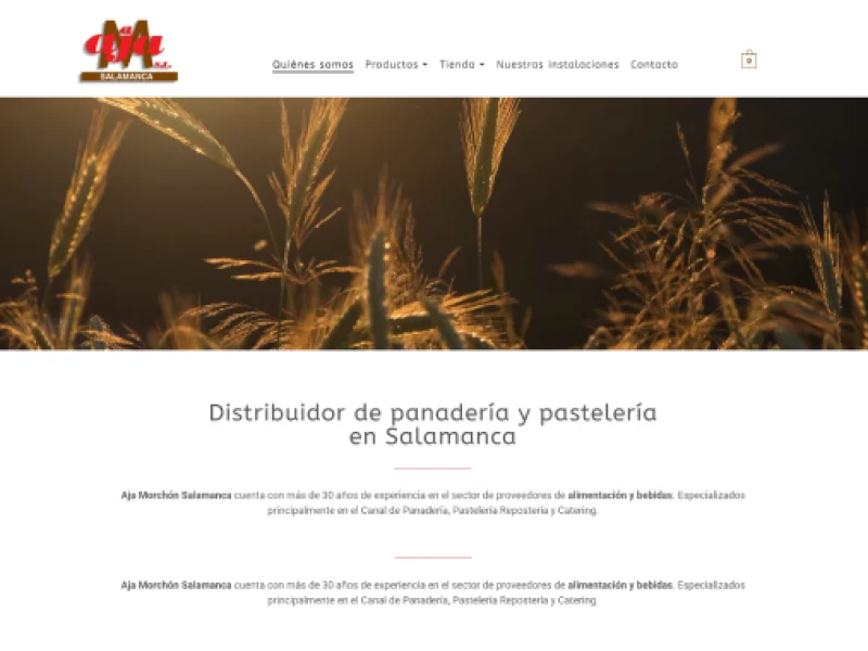 Aja Morchón - página de historia de la empresa