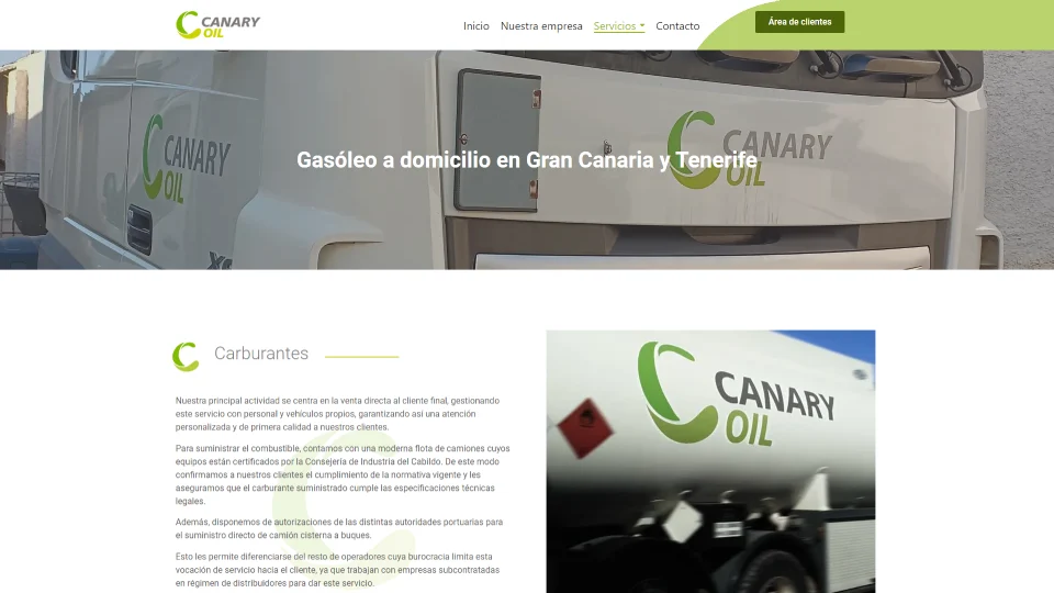 Canary Oil - página de carburantes