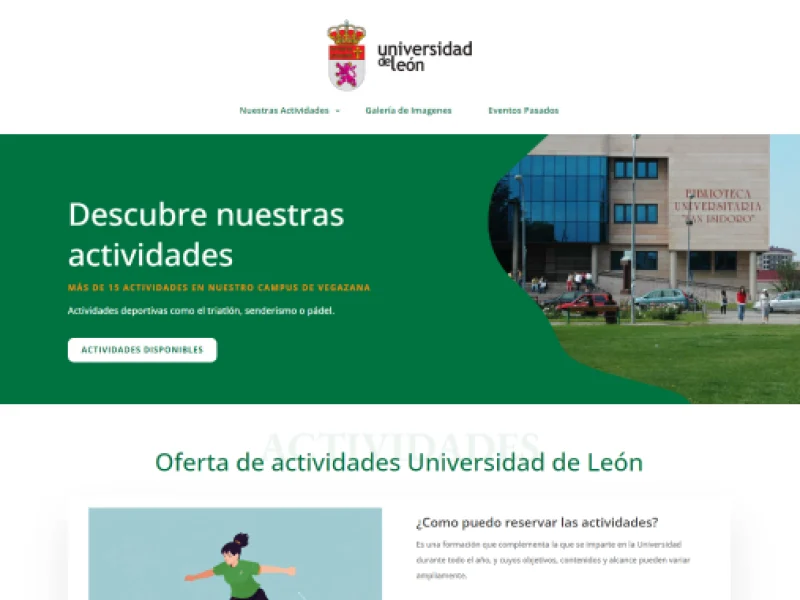 Universidad de León actividades oferta