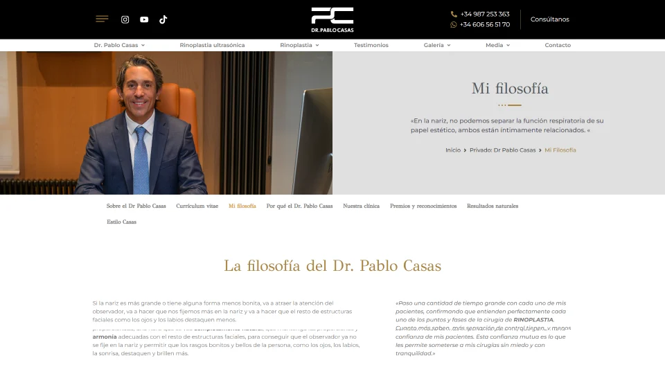 Doctor Pablo Casas - filosofía