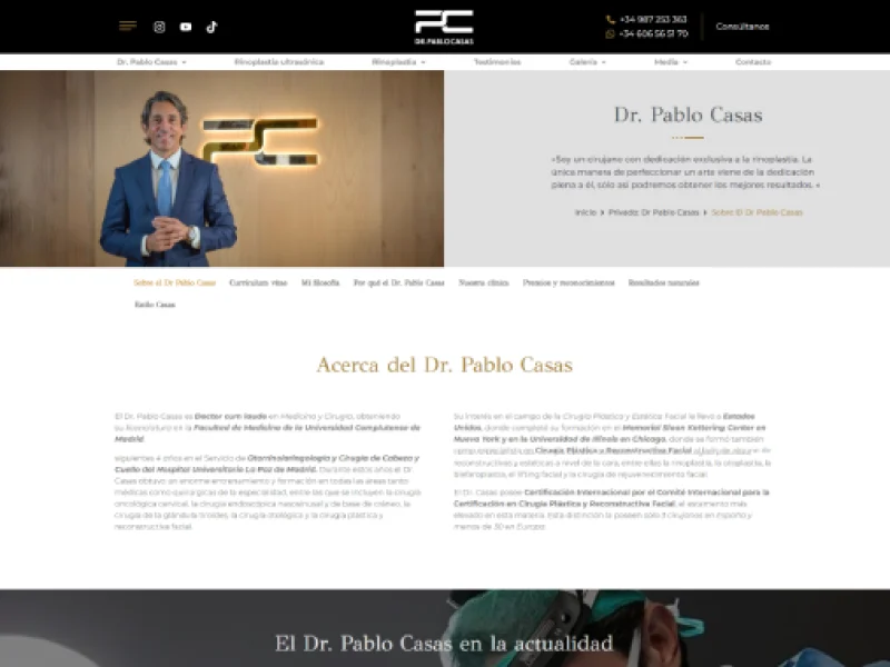 Doctor Pablo Casas - sobre Pablo Casas