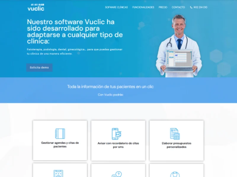 Vuclinica - funcionalidades